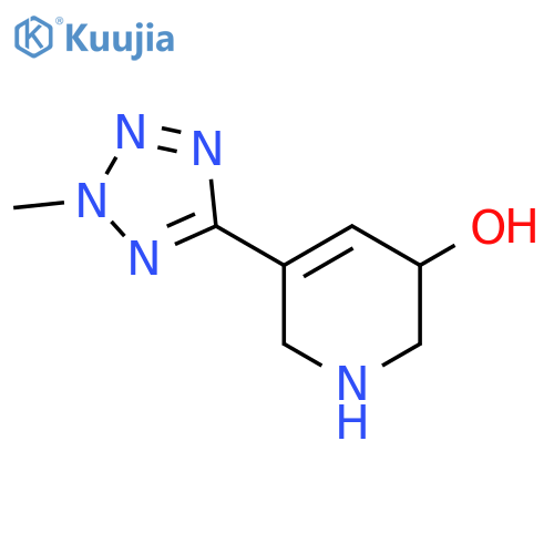 5-(2-methyl-2H-1,2,3,4-tetrazol-5-yl)-1,2,3,6-tetrahydropyridin-3-ol structure