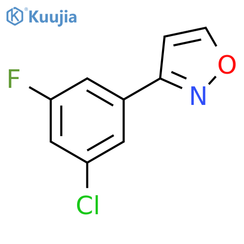 Isoxazole, 3-(3-chloro-5-fluorophenyl)- structure
