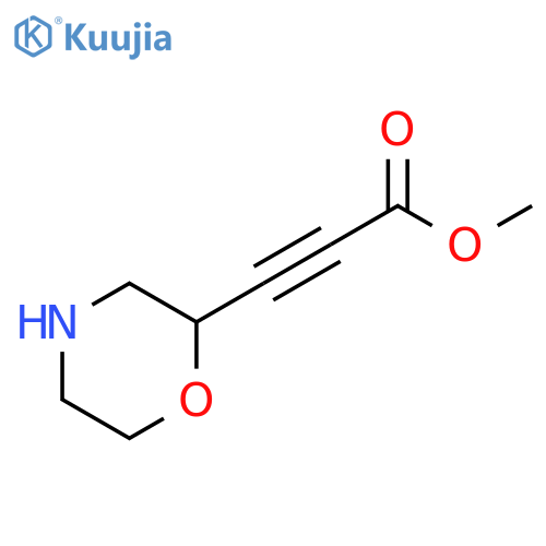 2-Propynoic acid, 3-(2-morpholinyl)-, methyl ester structure