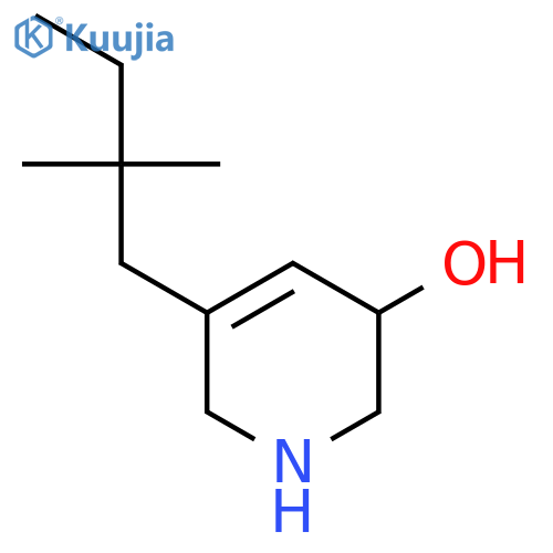 5-(2,2-Dimethylbutyl)-1,2,3,6-tetrahydropyridin-3-ol structure