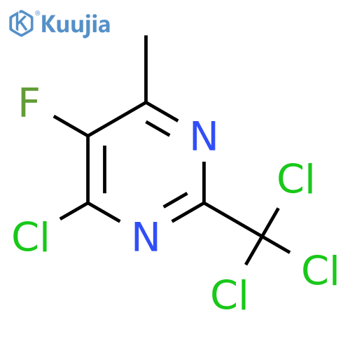 4-Chloro-5-fluoro-6-methyl-2-(trichloromethyl)pyrimidine structure