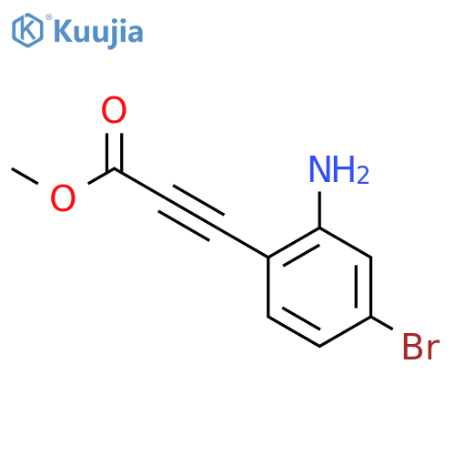 Methyl 3-(2-amino-4-bromophenyl)prop-2-ynoate structure