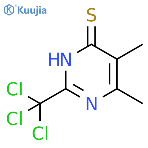 4(3H)-Pyrimidinethione, 5,6-dimethyl-2-(trichloromethyl)- structure
