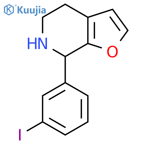 7-(3-iodophenyl)-4H,5H,6H,7H-furo2,3-cpyridine structure