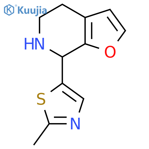 5-{4H,5H,6H,7H-furo2,3-cpyridin-7-yl}-2-methyl-1,3-thiazole structure