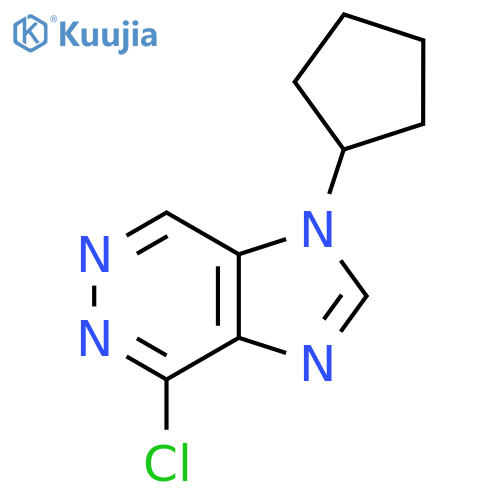 4-chloro-1-cyclopentyl-1H-imidazo4,5-dpyridazine structure