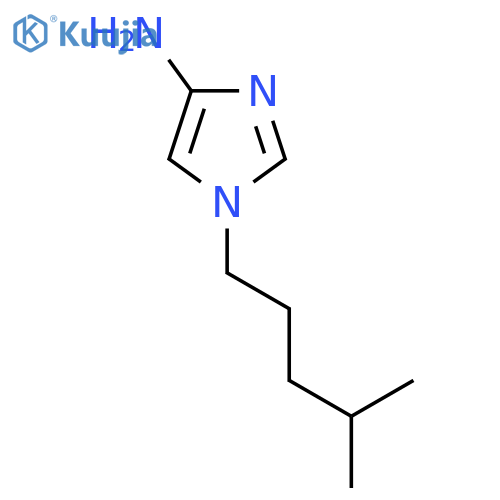 1-(4-methylpentyl)-1H-imidazol-4-amine structure