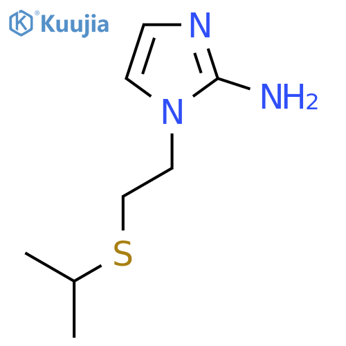 1-2-(propan-2-ylsulfanyl)ethyl-1H-imidazol-2-amine structure