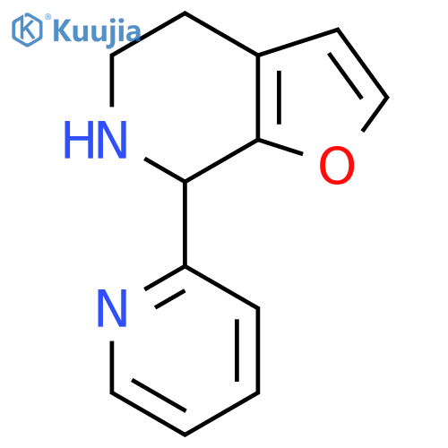 2-{4H,5H,6H,7H-furo2,3-cpyridin-7-yl}pyridine structure