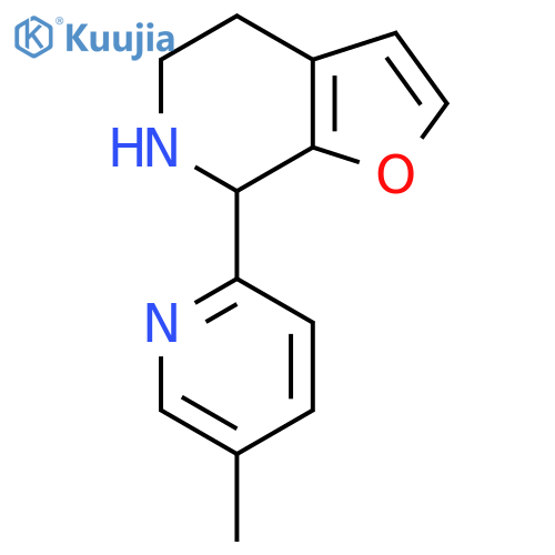 2-{4H,5H,6H,7H-furo2,3-cpyridin-7-yl}-5-methylpyridine structure