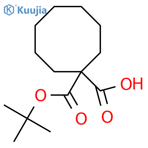 1-(tert-butoxy)carbonylcyclooctane-1-carboxylic acid structure