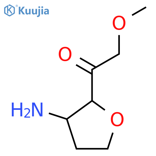 1-(3-Aminooxolan-2-yl)-2-methoxyethan-1-one structure