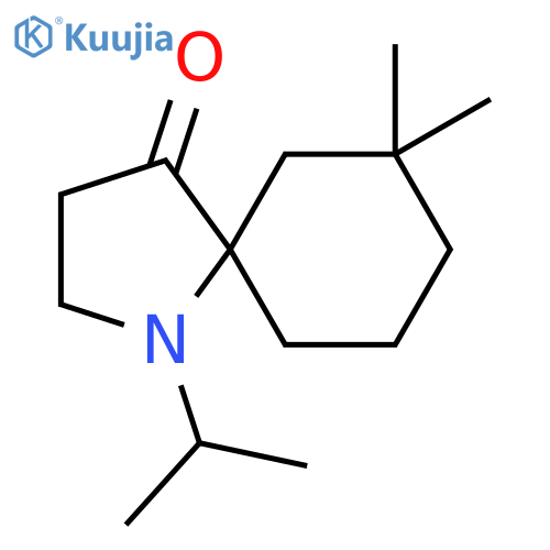 1-Azaspiro[4.5]decan-4-one, 7,7-dimethyl-1-(1-methylethyl)- structure