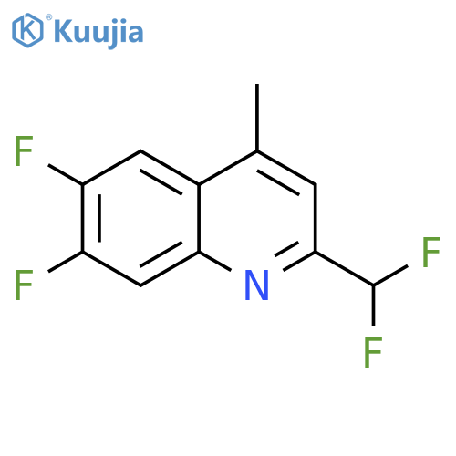 Quinoline, 2-(difluoromethyl)-6,7-difluoro-4-methyl- structure