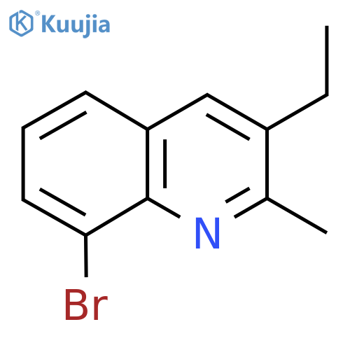 8-Bromo-3-ethyl-2-methylquinoline structure