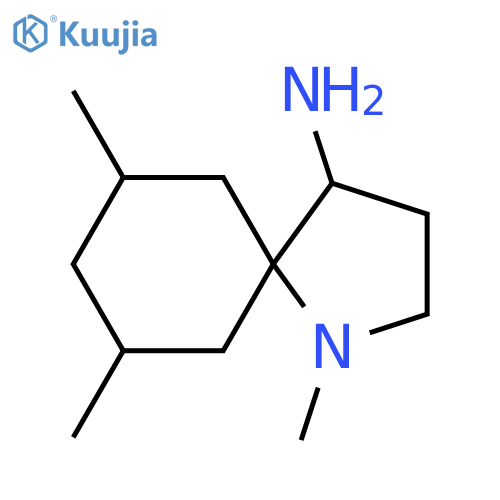 1,7,9-Trimethyl-1-azaspiro[4.5]decan-4-amine structure