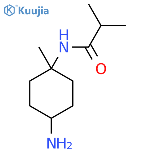 N-(4-amino-1-methylcyclohexyl)-2-methylpropanamide structure