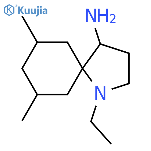 1-Ethyl-7,9-dimethyl-1-azaspiro[4.5]decan-4-amine structure