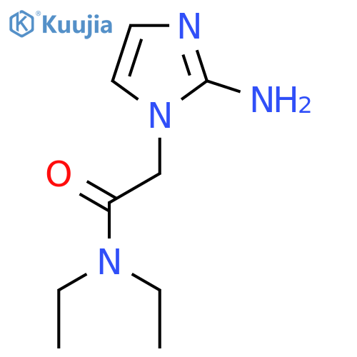 2-(2-amino-1H-imidazol-1-yl)-N,N-diethylacetamide structure