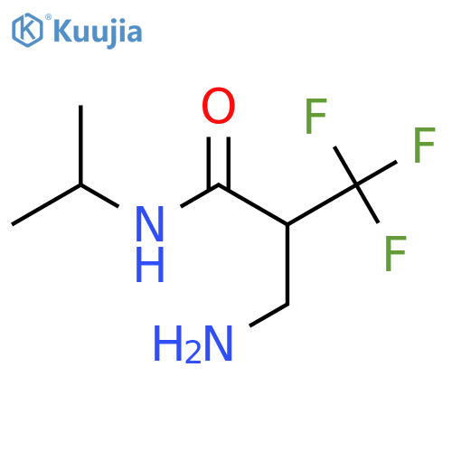 2-(aminomethyl)-3,3,3-trifluoro-N-propan-2-ylpropanamide structure