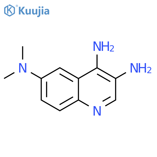 3,4,6-Quinolinetriamine, N6,N6-dimethyl- structure