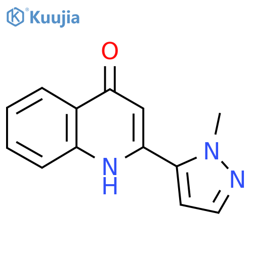 2-(1-methyl-1H-pyrazol-5-yl)quinolin-4-ol structure