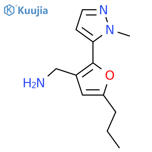 2-(1-methyl-1H-pyrazol-5-yl)-5-propylfuran-3-ylmethanamine structure