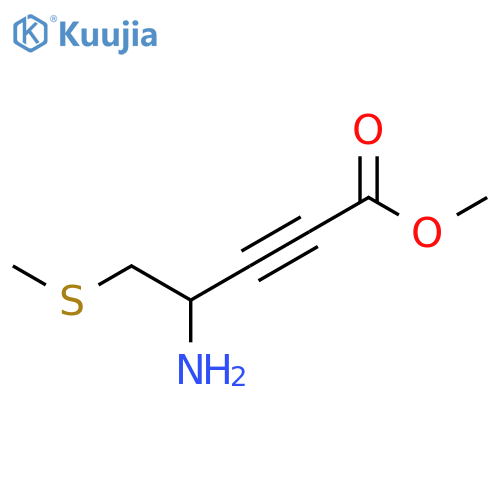 2-Pentynoic acid, 4-amino-5-(methylthio)-, methyl ester structure