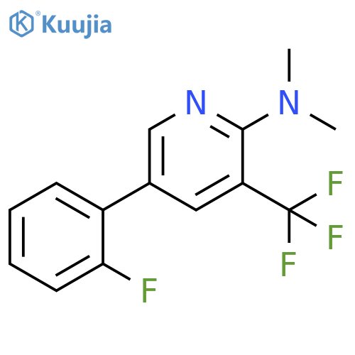 2-Pyridinamine, 5-(2-fluorophenyl)-N,N-dimethyl-3-(trifluoromethyl)- structure