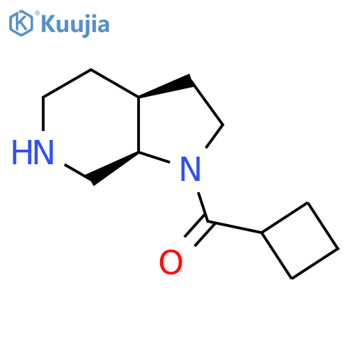 rac-(3aR,7aS)-1-cyclobutanecarbonyl-octahydro-1H-pyrrolo[2,3-c]pyridine structure