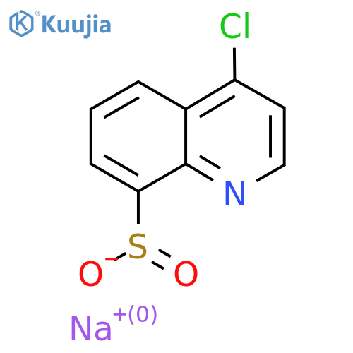 Sodium 4-chloroquinoline-8-sulfinate structure