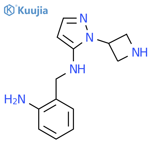 N-(2-aminophenyl)methyl-1-(azetidin-3-yl)-1H-pyrazol-5-amine structure
