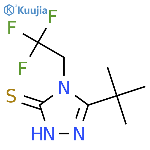 3H-1,2,4-Triazole-3-thione, 5-(1,1-dimethylethyl)-2,4-dihydro-4-(2,2,2-trifluoroethyl)- structure