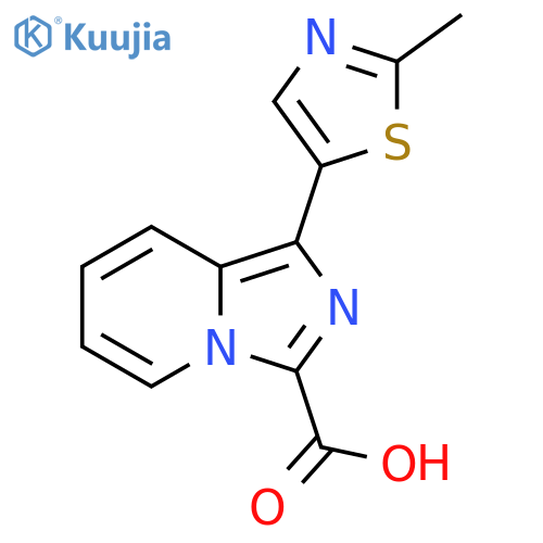 Imidazo[1,5-a]pyridine-3-carboxylic acid, 1-(2-methyl-5-thiazolyl)- structure