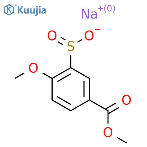 Sodium 2-methoxy-5-(methoxycarbonyl)benzene-1-sulfinate structure