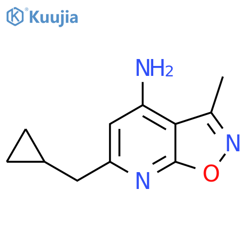 6-(Cyclopropylmethyl)-3-methyl-[1,2]oxazolo[5,4-b]pyridin-4-amine structure