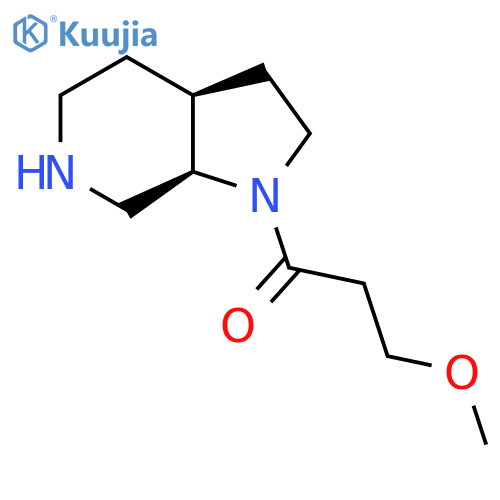 rac-1-[(3aR,7aS)-octahydro-1H-pyrrolo[2,3-c]pyridin-1-yl]-3-methoxypropan-1-one structure