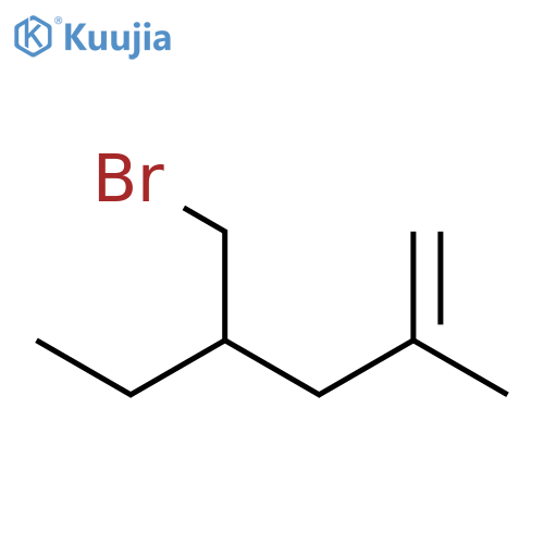 1-Hexene, 4-(bromomethyl)-2-methyl- structure