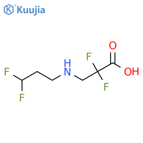 3-[(3,3-Difluoropropyl)amino]-2,2-difluoropropanoic acid structure