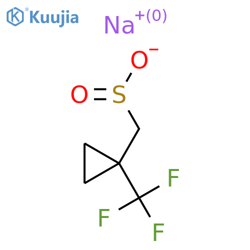 Sodium [1-(trifluoromethyl)cyclopropyl]methanesulfinate structure