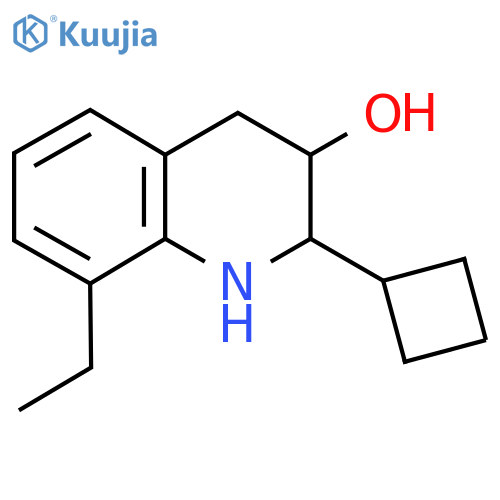 2-Cyclobutyl-8-ethyl-1,2,3,4-tetrahydroquinolin-3-ol structure