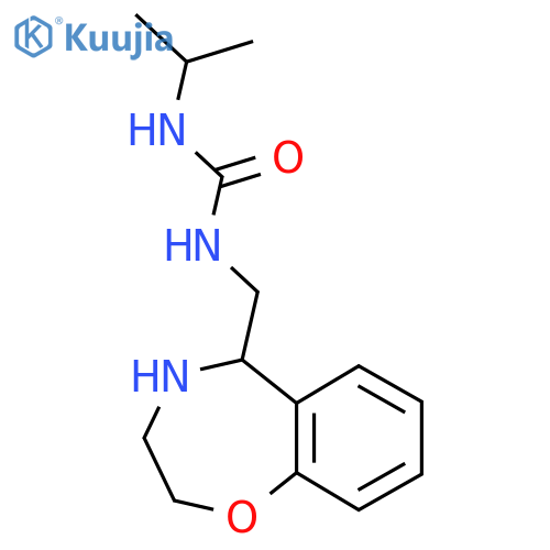 3-(Propan-2-yl)-1-[(2,3,4,5-tetrahydro-1,4-benzoxazepin-5-yl)methyl]urea structure