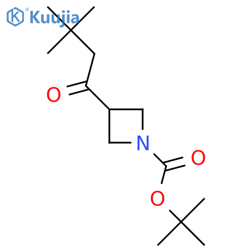 Tert-butyl 3-(3,3-dimethylbutanoyl)azetidine-1-carboxylate structure