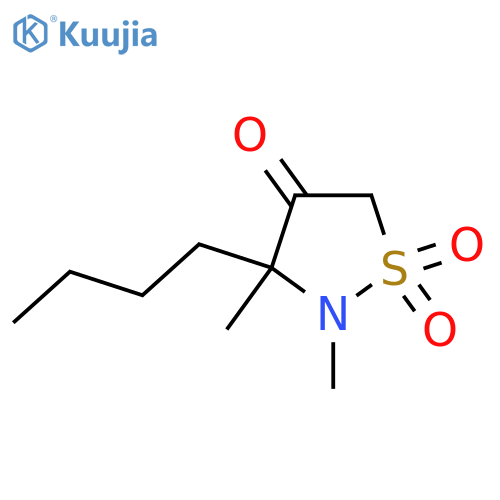 3-butyl-2,3-dimethyl-1lambda6,2-thiazolidine-1,1,4-trione structure