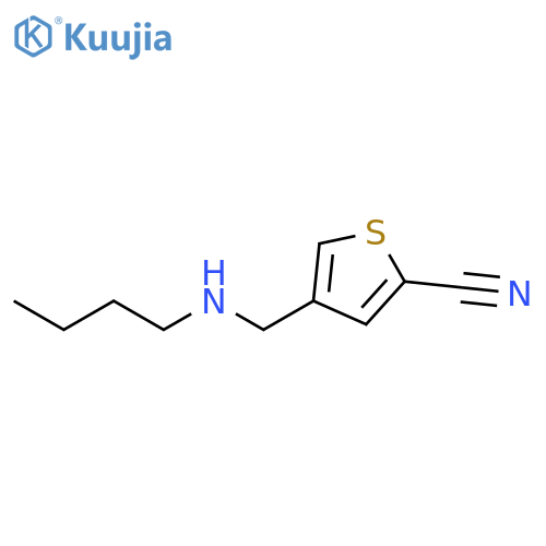 2-Thiophenecarbonitrile, 4-[(butylamino)methyl]- structure