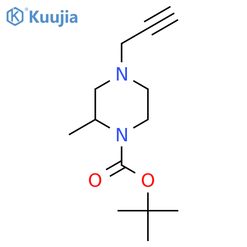 Tert-butyl 2-methyl-4-(prop-2-yn-1-yl)piperazine-1-carboxylate structure