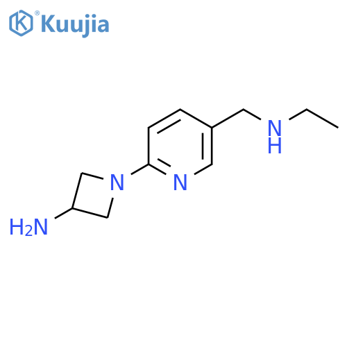 1-{5-(ethylamino)methylpyridin-2-yl}azetidin-3-amine structure