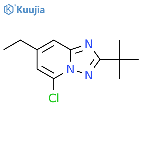 2-tert-butyl-5-chloro-7-ethyl-1,2,4triazolo1,5-apyridine structure