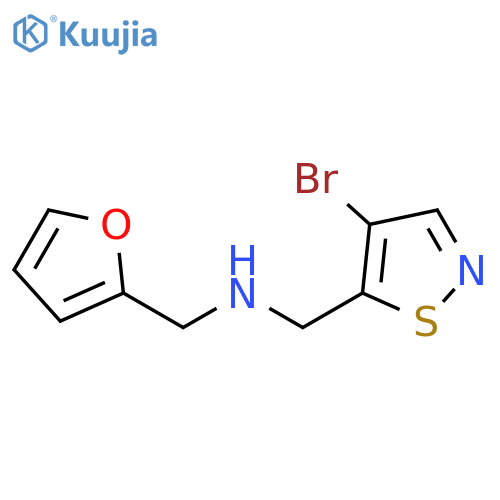 5-Isothiazolemethanamine, 4-bromo-N-(2-furanylmethyl)- structure