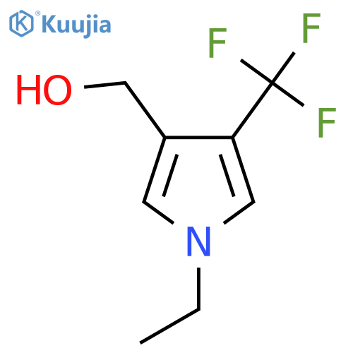 [1-Ethyl-4-(trifluoromethyl)pyrrol-3-yl]methanol structure